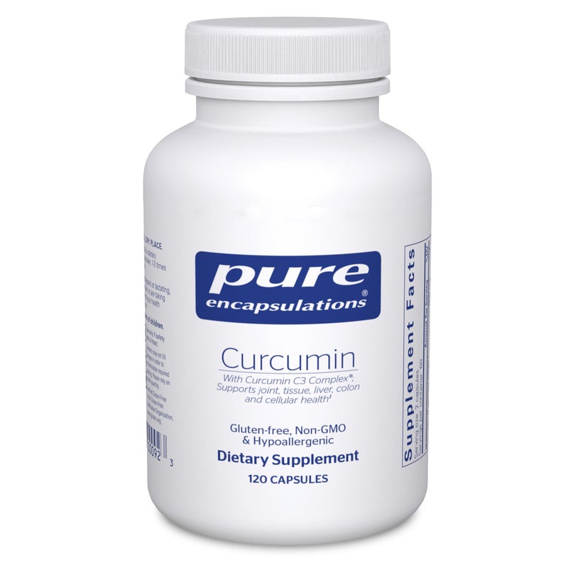Pure Encapsulations Curcumin 500 mg Supports Joint Health Liver Health Curcuma Longa Capsule NonGMO Vegan 120 Capsules