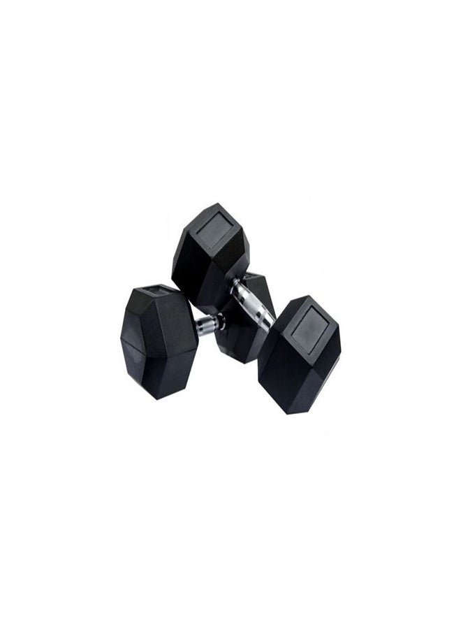 TA SPORT - Ta Sport Hex Dumbell 47.5Kg Dh5221 Black - Image 1