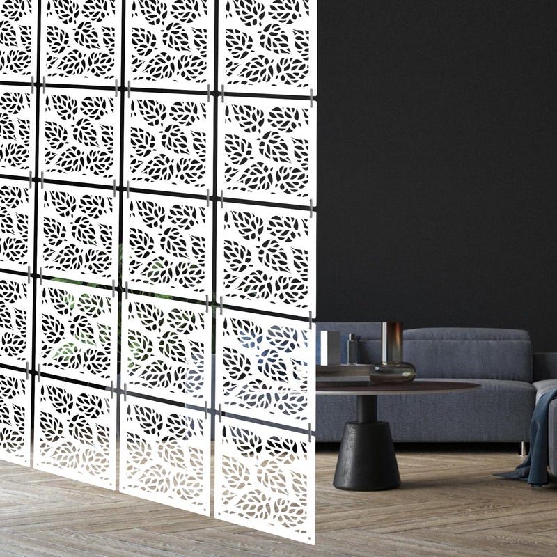 Olive Tree Olive Tree 12Pcs Hanging Room Divider Panel Modern Hanging Screen Partition for Home Decoration Living Room 115 x 115 12 PanelsOTD8098  - Image 2