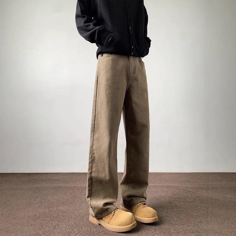 Unisex Classic Denim Jeans Loose Fit Daily Outdoor Wear - Image 3
