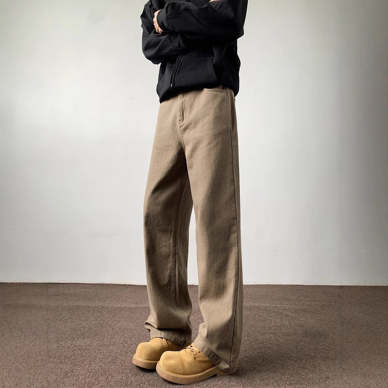 Unisex Classic Denim Jeans Loose Fit Daily Outdoor Wear - Image 1