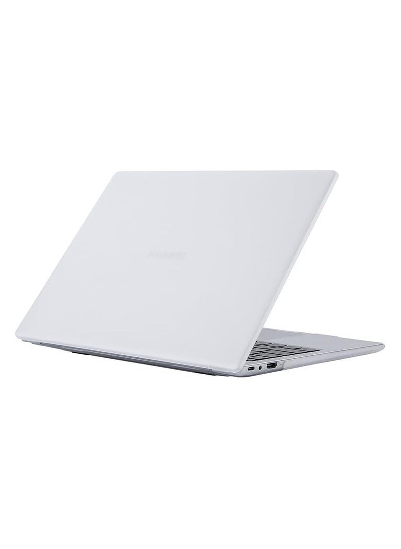 حافظة لاب توب متوافقة مع Huawei Matebook D16 موديل 2024 بحجم 16 بوصة (MCLF-X، MCLG-16، MCLEF-X)، غلاف صلب شفاف وغير لامع لحماية اللاب توب.