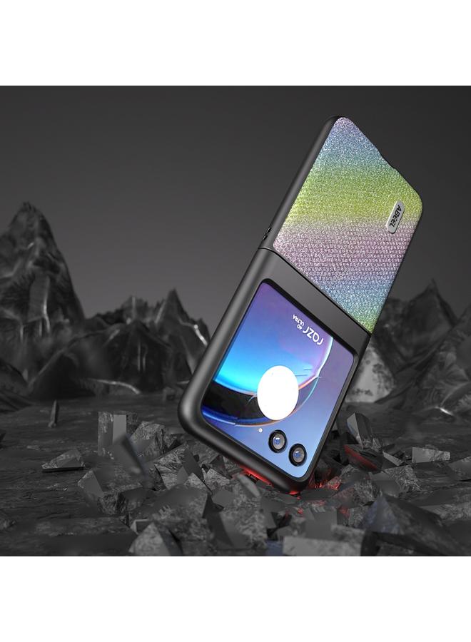 اس-توب جراب لهاتف Motorola Razr 40 Ultra من سلسلة ABEEL Diamond بحافة سوداء - Image 5