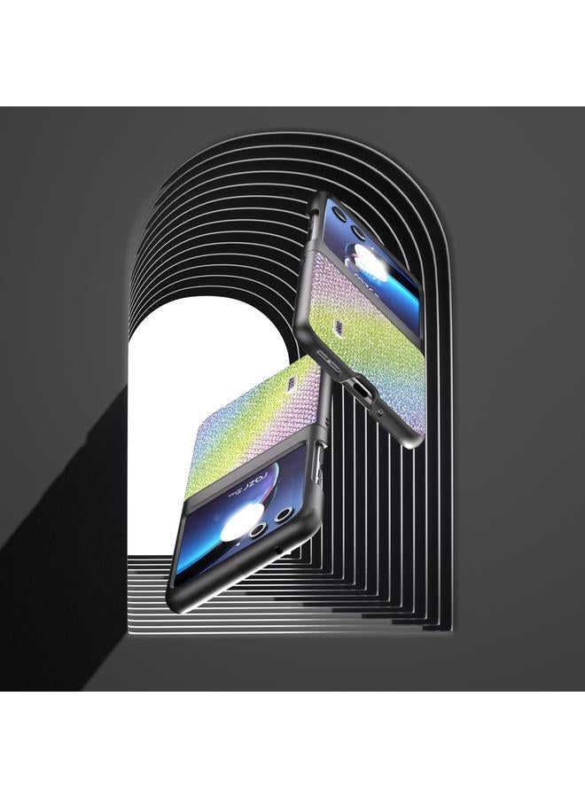 اس-توب جراب لهاتف Motorola Razr 40 Ultra من سلسلة ABEEL Diamond بحافة سوداء - Image 4