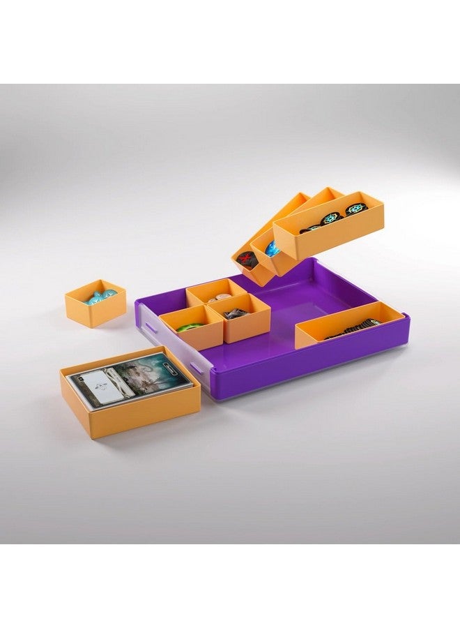 Gamegenic صندوق توكن سيلو القابل للتحويل | تخزين وتنظيم رموز ألعاب الطاولة | 9 صواني قابلة للإزالة بأحجام مختلفة | صندوق توكن قابل للتكديس | تصميم مريح يوفر المساحة | لون برتقالي | من جيمجينيك (GGS22006ML) - Image 3