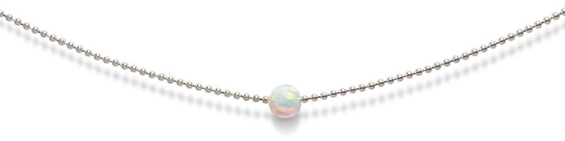 Benevolence LA Choker Necklace, Opal Dainty Beaded Necklace for Women, Mothers Day Gifts for Mom, Delicate Short Dainty Fashion Accessories | Designed in California - Image 1