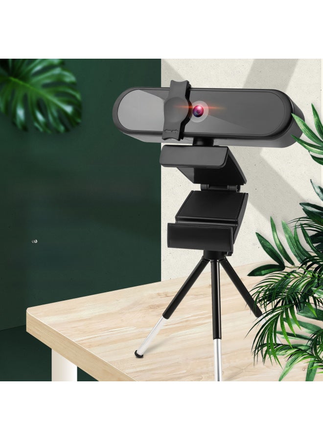 4K Private Model Beauty Auto Focus 1080p Computer Camera HD Network USB Live Broadcast Webcam2k Drive-free-Color:8802-2k-White