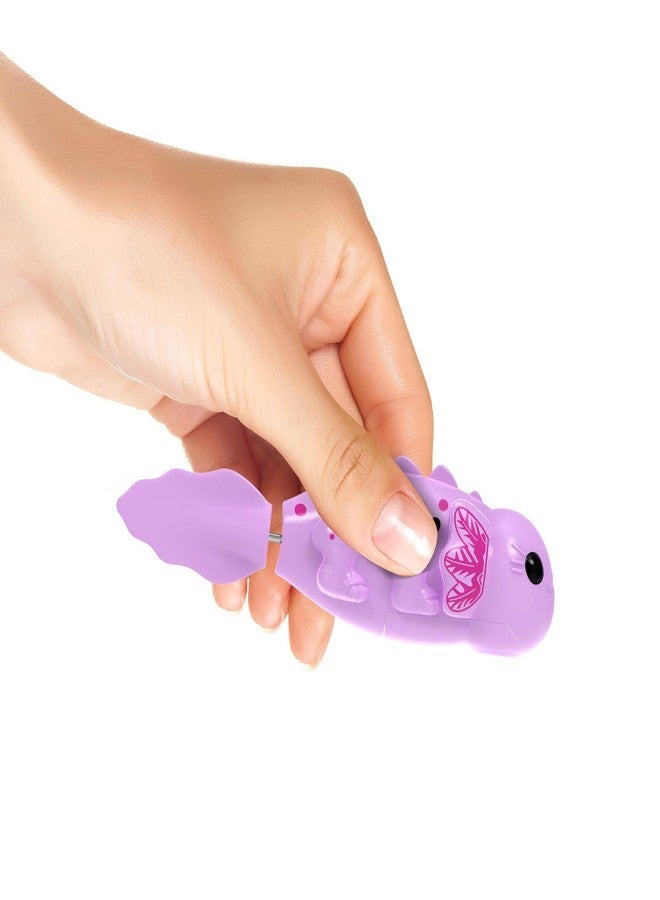 ZOHANINDL Robo Axolotl Alive Robo Fish Robotic Swimming Fish, A Living pet Baby Axolotl (Pink or Purple) 01 Pcs, Bath Pool Water Toys,Comes with Batteries, Birthday Parties for Boys and Girls - Image 4