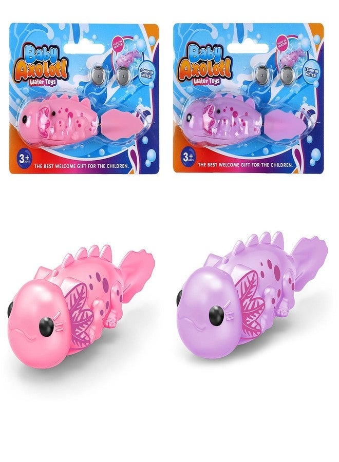 ZOHANINDL Robo Axolotl Alive Robo Fish Robotic Swimming Fish, A Living pet Baby Axolotl (Pink or Purple) 01 Pcs, Bath Pool Water Toys,Comes with Batteries, Birthday Parties for Boys and Girls - Image 2