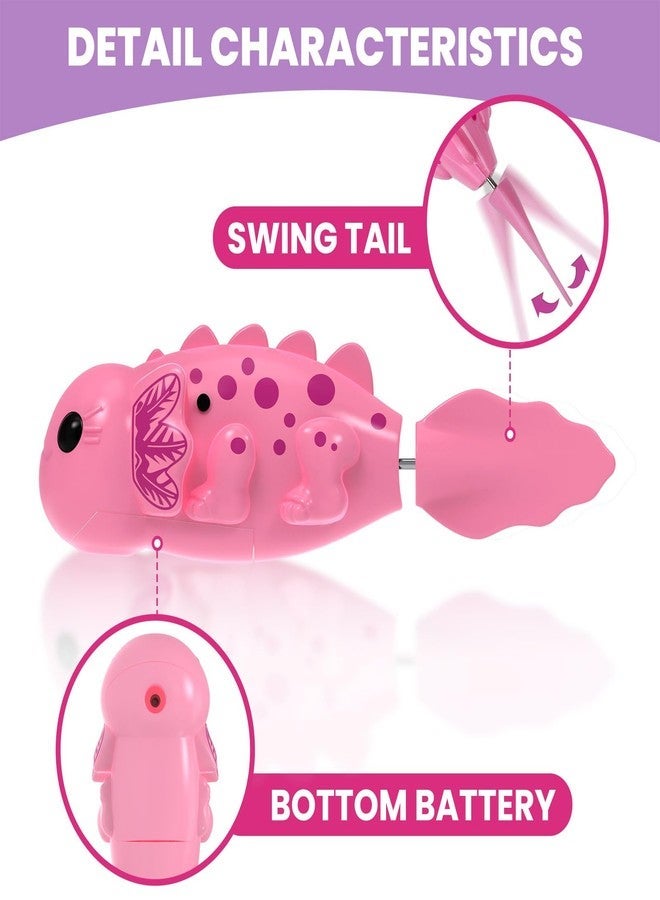 ZOHANINDL Robo Axolotl Alive Robo Fish Robotic Swimming Fish, A Living pet Baby Axolotl (Pink or Purple) 01 Pcs, Bath Pool Water Toys,Comes with Batteries, Birthday Parties for Boys and Girls - Image 3
