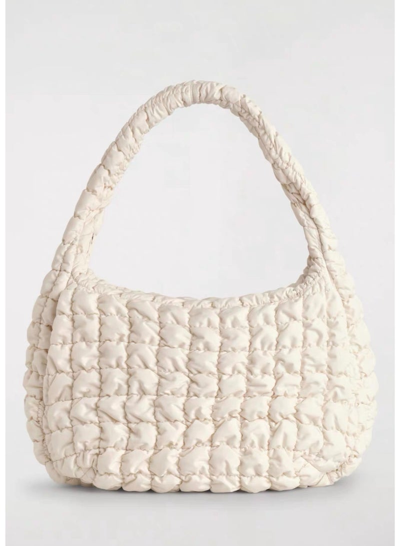 كوش حقيبة سحابة كبيرة ذات نسيج وحمل متقاطع - Image 1