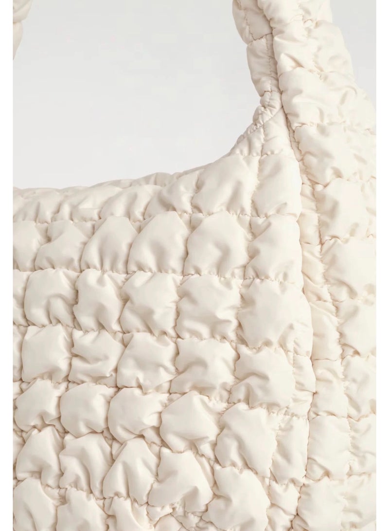 كوش حقيبة سحابة كبيرة ذات نسيج وحمل متقاطع - Image 2