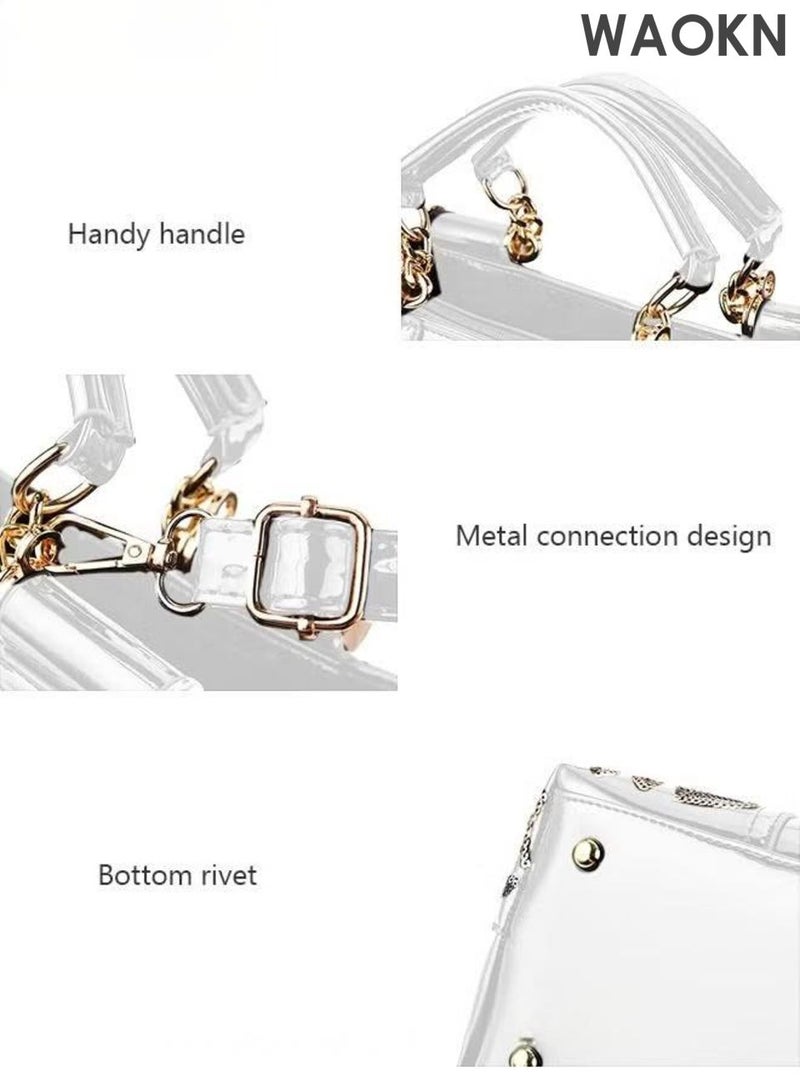 دبليو أيه أو كي أن حقيبة يد نسائية أنيقة بمقبض علوي ونمط رائع، حقيبة كتف كبيرة الحجم بحزام قابل للتعديل وسحاب إغلاق، حقيبة كروس أنيقة وعصرية للسيدات، مثالية للمواعيد والتسوق والاستخدام اليومي. - Image 5