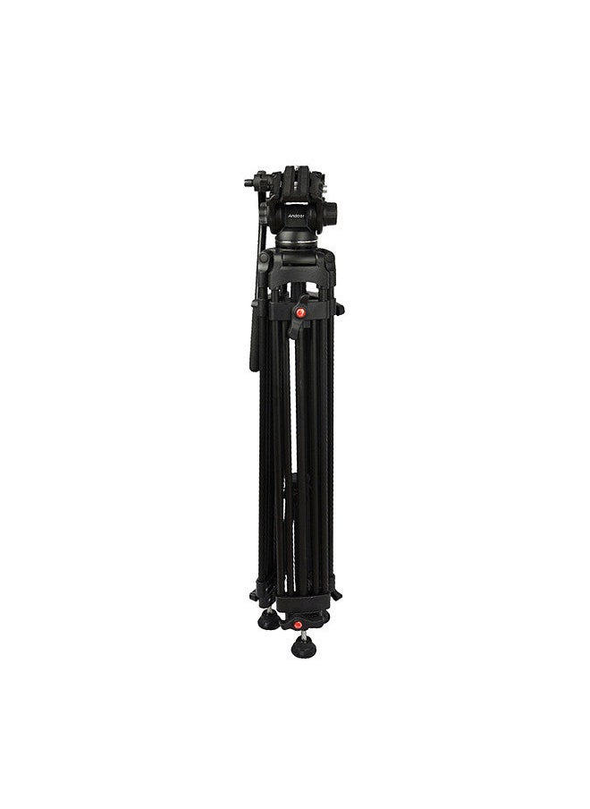 Andoer Professional Aluminum DSLR Camera Tripod Stand 1.8m/6ft 8KG Payload with 360° Panoramic Hydraulic Damping Head Universal 1/4 3/8 Interface for DSLR SLR Camera Photography