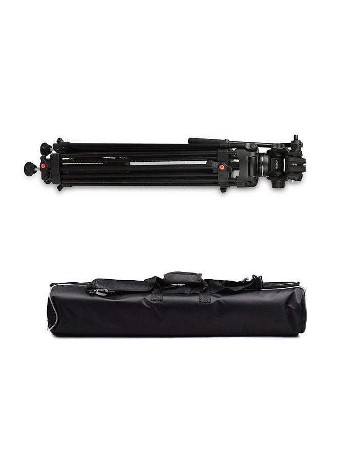 Andoer Professional Aluminum DSLR Camera Tripod Stand 1.8m/6ft 8KG Payload with 360° Panoramic Hydraulic Damping Head Universal 1/4 3/8 Interface for DSLR SLR Camera Photography