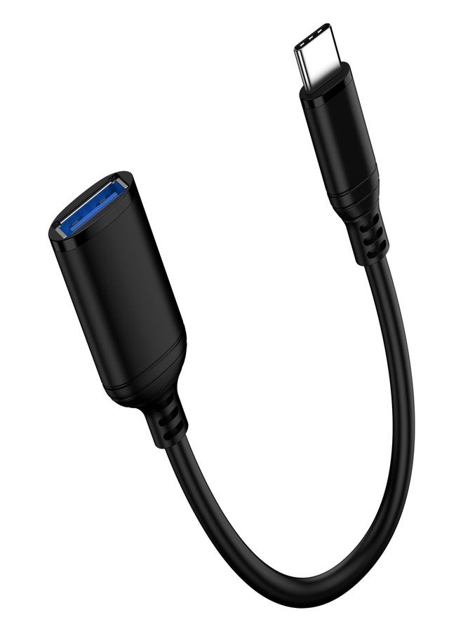 Flecom USB Type C to USB 3.0 Adapter Android OTG Cable for Samsung Galaxy A17 S25FE Plus A16 A35 A36 A56 S24 S23 S22, iPhone 17/16 Pro Max/16 Plus/16e, USBC Male to USB A Female On The Go OTG Cable Adapter - Image 1