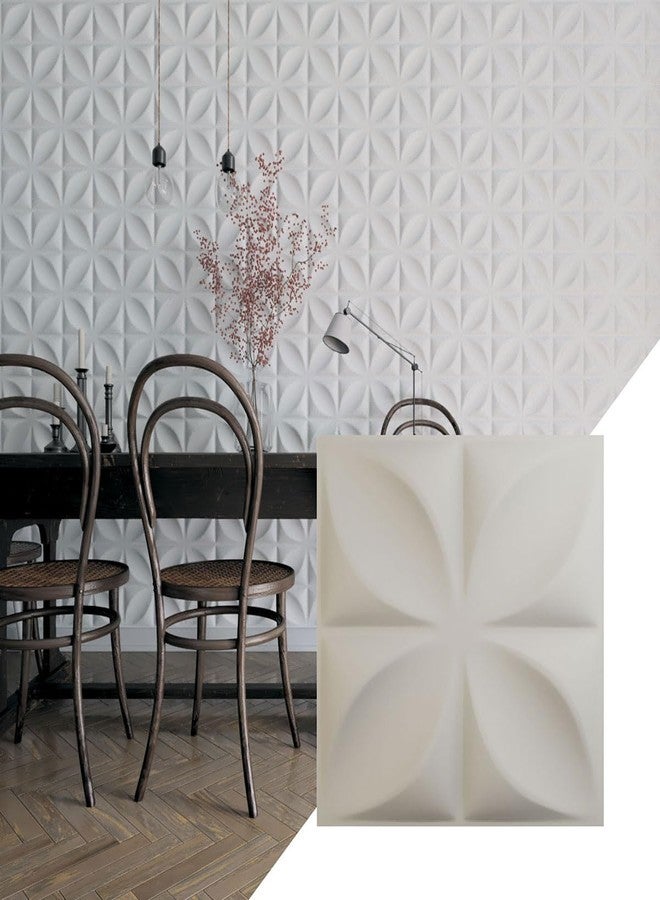 Ekena Millwork 11 7/8"W x 11 7/8"H Helene EnduraWall Decorative 3D Wall Panel, Satin Blossom White (Covers 0.98 Sq. Ft. - Image 1