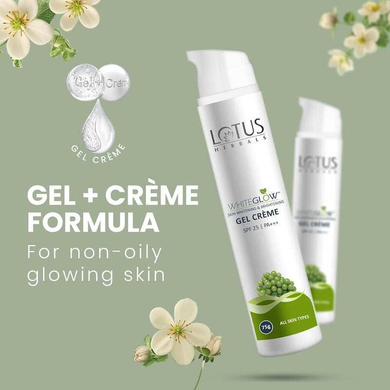 LOTUS HERBALS Lotus Herbals WG Bigger Gel Cream75g Insta glow Facial Kit40g SerumMoisturiser30ml Set Of 3  - Image 3