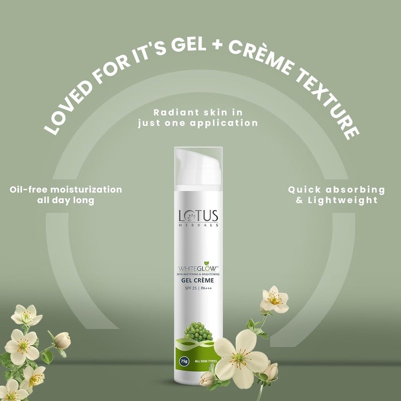 LOTUS HERBALS Lotus Herbals WG Bigger Gel Cream75g Insta glow Facial Kit40g SerumMoisturiser30ml Set Of 3  - Image 2
