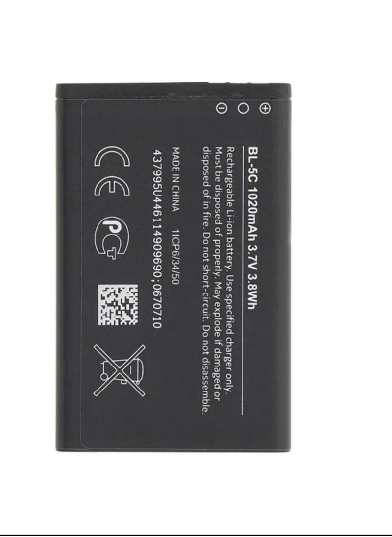 ELTRAZONE Replacement BL‑5C 1020 mAh Battery for Nokia Mobile Phones – High‑Capacity Rechargeable Li‑Ion Power Cell – Restore Battery Life, Fix Drain & Shutdown Issues – Black  - Image 5