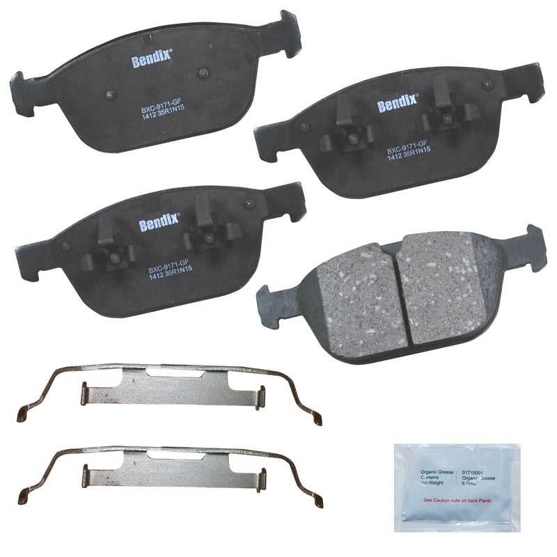Bendix Priority1 CFC1412 Ceramic Front Brake Pads for Volvo XC60 2015-2010, XC90 2014-2003 - Image 2
