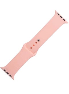 For Apple Watch Series 8 Ultra -Band 49 Mm -Sport Rubber Bracelet Watch Band - Sand Pink