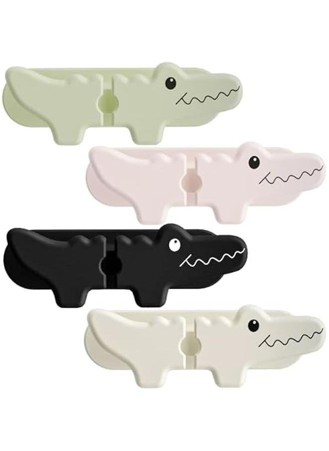 Generic - 4 Pack Cord Organizer for Kitchen Appliances, Cable Winder Cord Keeper Holder for Air Fryer Coffee Maker Blender Toaster Lamp (Black White Pink Green) - Image 1