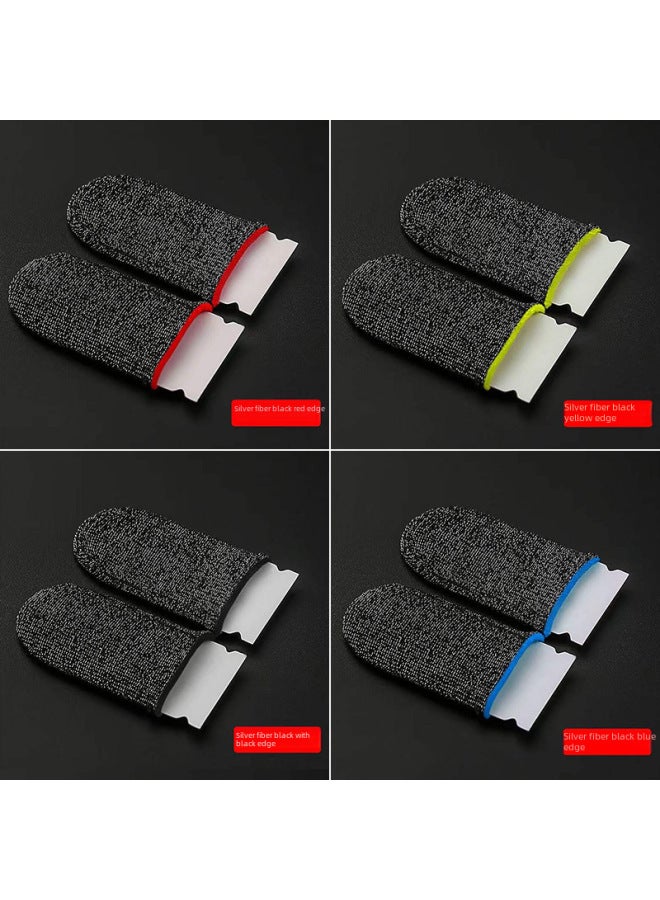 Popular Game Finger Set Ultra-thin Mobile Game Non-slip Sweat-proof E-sports Finger Set King Walking Artifact Chicken Finger Set-Product Color:Carbon Fiber Gray Model - Image 2