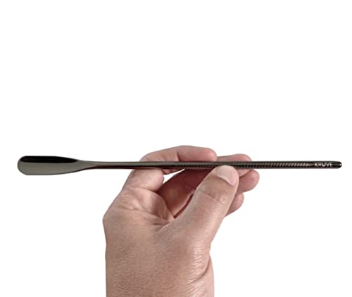 KRUVE Coffee Brew Stick - 8.6 Inch Stainless Steel (Black) for Agitating Grounds During Brewing with Coffee Stirrers, Coffee Stir Sticks, or Coffee Spoons - Perfect for Pour Over, French Press & More - Image 2