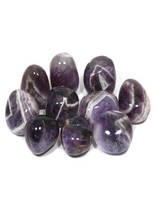 Chevron Amethyst Tumble Stone (20-25mm) - Pack of 5