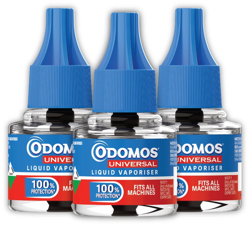 Odomos Protect Mosquito Repellent Liquid Vaporiser Refill (Pack of 3) | Fits all standard machines | Kills Dengue mosquitoes - Image 2
