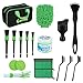 Goeveo 18PCS Car Detailing Brush Set Car Interior Detailing Kit for Cleaning Interior Exterior Wheels Dashboard Upholstery Care Professional Car Care Kit for Car Owners and Enthusiasts - Image 2