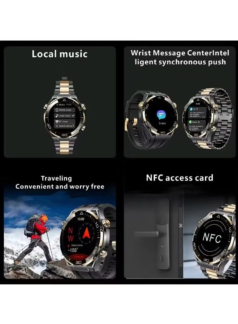 Haino Teko S30 Max Men's Smart Watch with Wireless Charger | 1.62 Inch Display, 4GB ROM, NFC, Bluetooth Call, Voice Memo, Photo Album, Compass | Fitness Tracker & Multi-Functional Smartwatch - Image 3