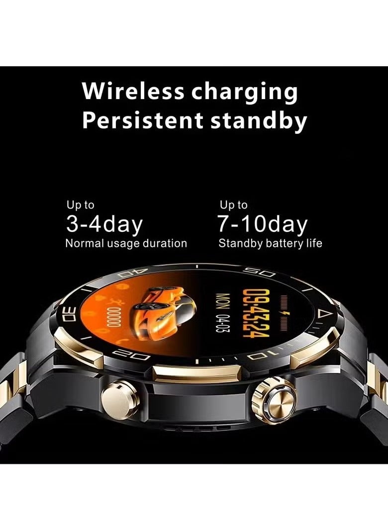 Haino Teko S30 Max Men's Smart Watch with Wireless Charger | 1.62 Inch Display, 4GB ROM, NFC, Bluetooth Call, Voice Memo, Photo Album, Compass | Fitness Tracker & Multi-Functional Smartwatch - Image 4