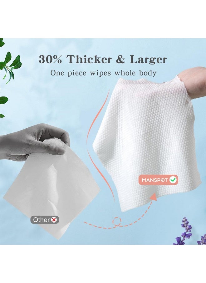 MANSPOT - Deodorant Wipes Body Wipes For Women Men Enlarged & Thickened Body Cleansing Wipes Shower Wipes Bath Wipes Travel Deodorant For Camping & After Workout Bathingskin Safe10 Count(Pack Of 3) - Image 1
