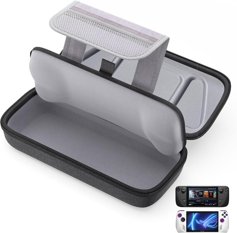 JSAUX Carrying Case Compatible with Steam Deck, Protective Hard Shell Carry Case Built-in Charger & Docking Station Storage(Upgrade), Portable Travel Case for Steam Deck OLED & Accessories - BG0106A - Image 1