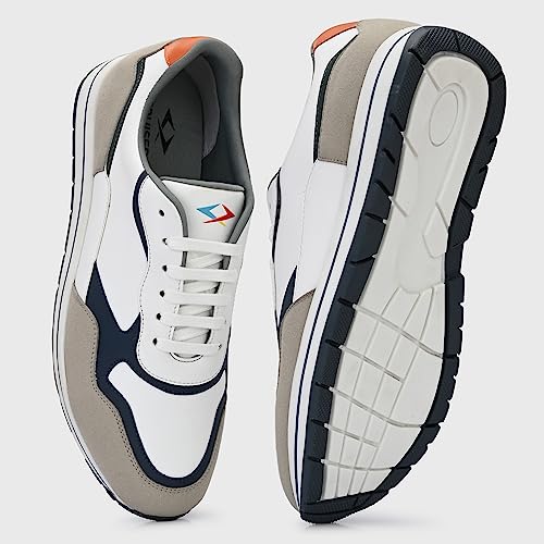 Cruiser Men's Pace-2 White-Grey Sneakers_7 UK (2532-1) - Image 4