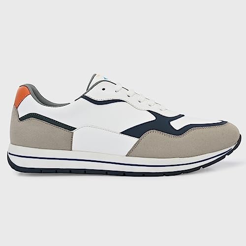 Cruiser Men's Pace-2 White-Grey Sneakers_7 UK (2532-1) - Image 5