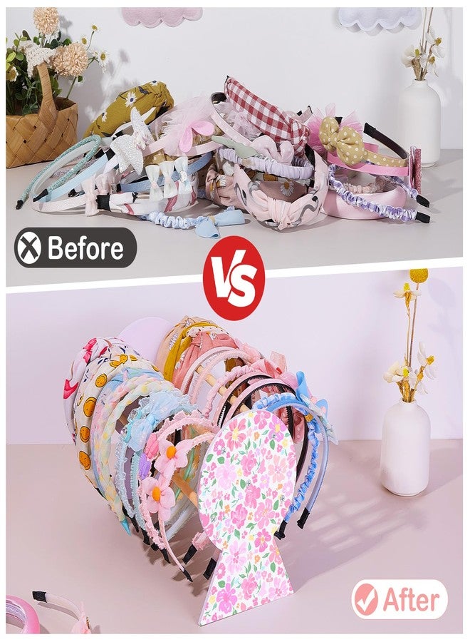 Basumee Headband Holder Hair Accessories Headbands Organizer for Girls Headband Display Hairband Storage Organizer Room Decor for Girls - Image 4