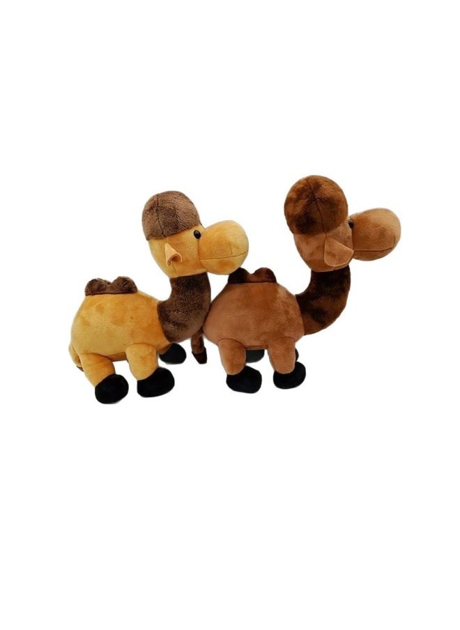 Generic - Cute Desert Camel Customized Doll Stuffed Toy Pendant Tourist Scenic Area Children's Dunhuang Souvenir-Color:Dark Brown - Image 1
