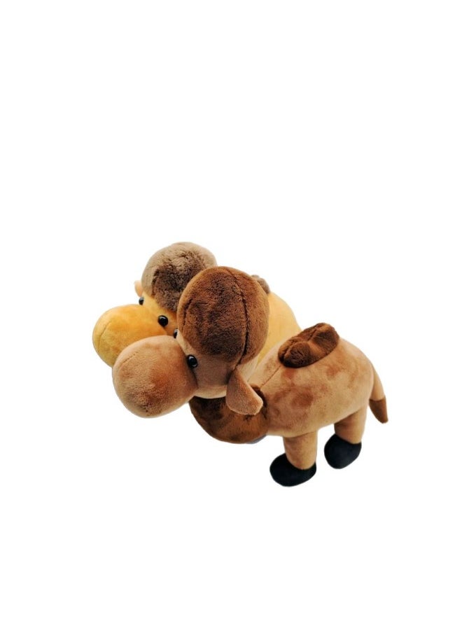 Generic - Cute Desert Camel Customized Doll Stuffed Toy Pendant Tourist Scenic Area Children's Dunhuang Souvenir-Color:Dark Brown - Image 1