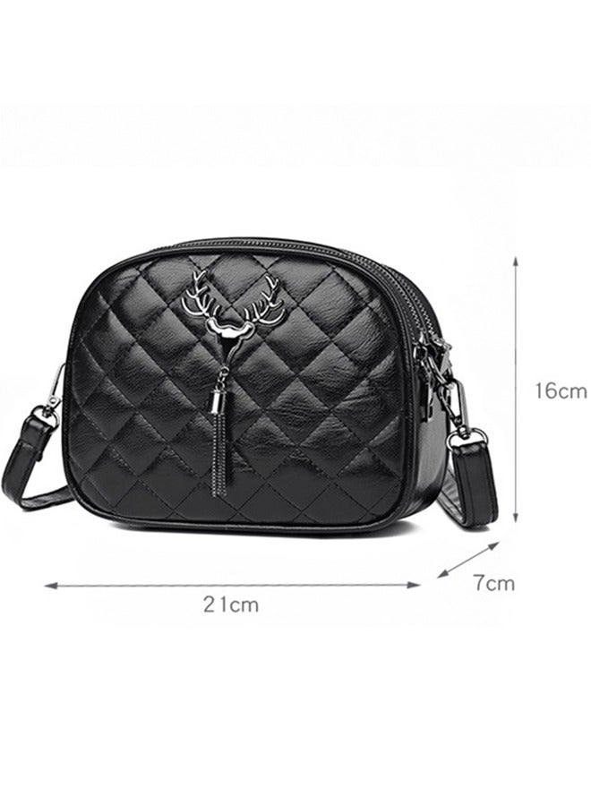 Shoulder Purse Fashion Crossbody  Shoulder Bags ，Women PU Leather Small Handbag， Messenger Purse Vintage Female Clutch,Small Purse for Women, Retro Classic Tote HandBag Shoulder Bags Clutch Purse - Image 4