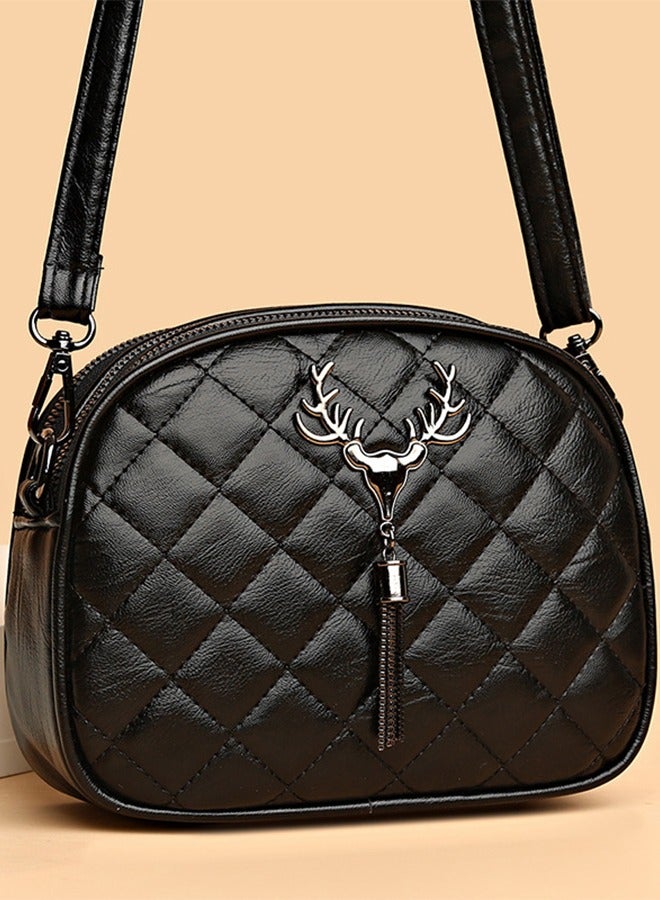 Shoulder Purse Fashion Crossbody  Shoulder Bags ，Women PU Leather Small Handbag， Messenger Purse Vintage Female Clutch,Small Purse for Women, Retro Classic Tote HandBag Shoulder Bags Clutch Purse - Image 5