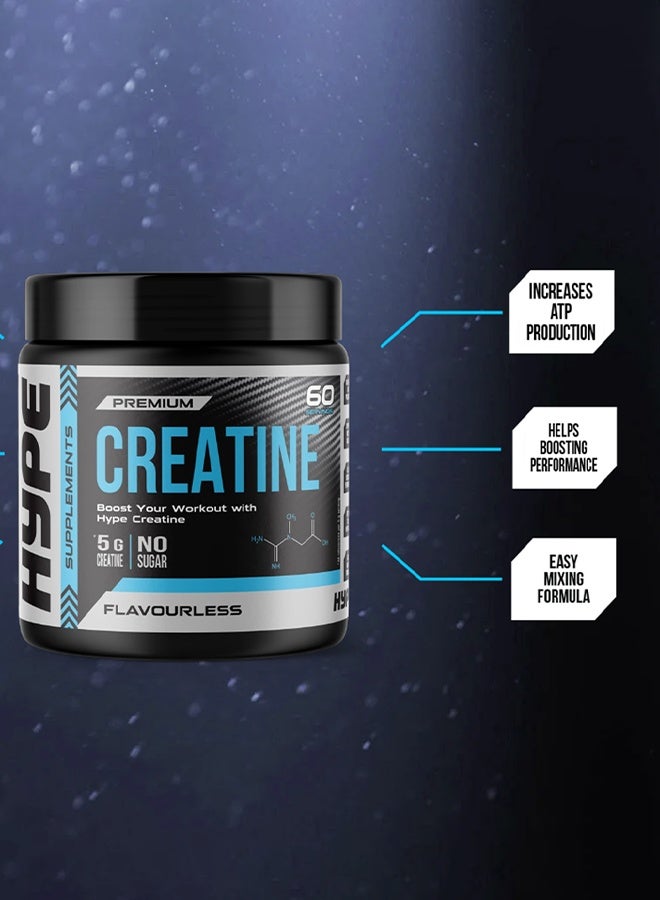 هايب كرياتين مونوهيدرات – مسحوق | ٣٠٠ غرام | ٥ غرام كرياتين نقي لكل حصة - Image 4