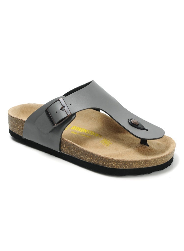 BIRKENSTOCK Stylish and Comfortable Cork Gizeh Herringbone Thong Sandals for Men and Women - Image 1
