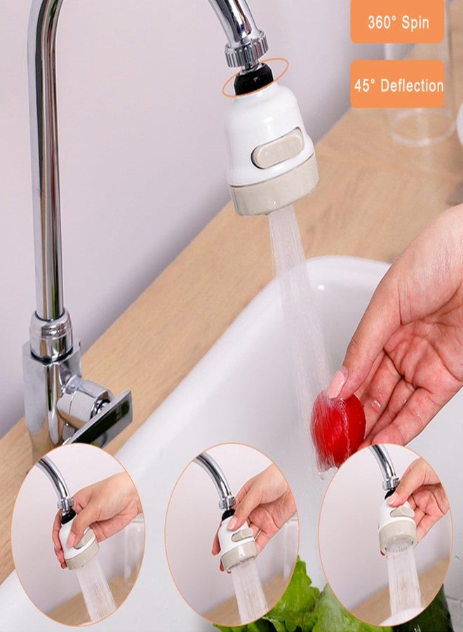 WaterCharm Flexible 360 Degree Rotating 3 Modes Water Saving Kitchen Faucet Sprayer/Faucet tap Nozzle, water tap nozzle, tap sprinkler for kitchen sink(ABS + Stainless Steel) (Pack Of 1) - Image 3
