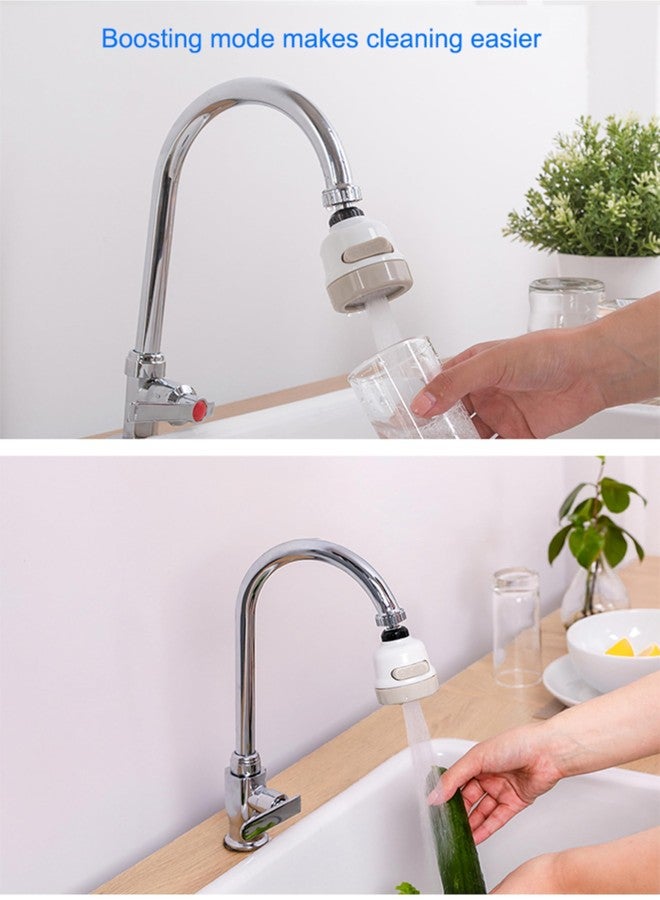 WaterCharm Flexible 360 Degree Rotating 3 Modes Water Saving Kitchen Faucet Sprayer/Faucet tap Nozzle, water tap nozzle, tap sprinkler for kitchen sink(ABS + Stainless Steel) (Pack Of 1) - Image 4