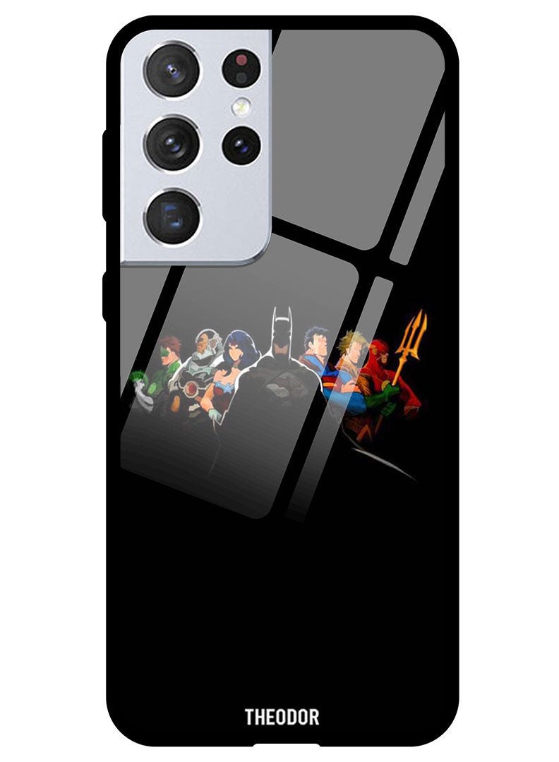 Theodor Protective Tempered Glass Case Cover Samsung Galaxy S21 ULTRA Hero Squad - Image 1