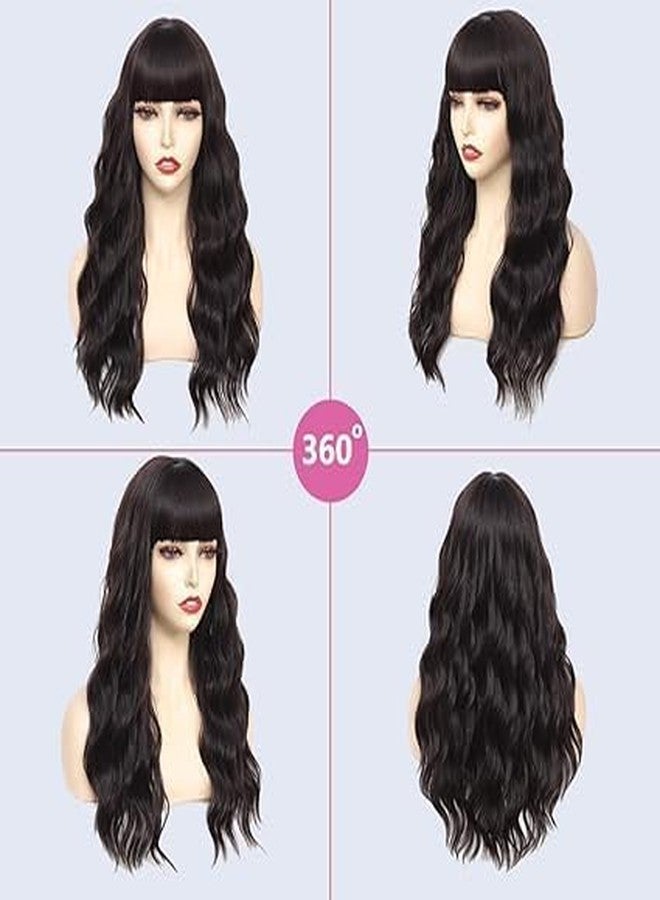 BLUSHIA Full Head Hair Wig For Women Curly And Synthetic Hair With Net Wig Cap (Brown) Replacement Hair Wig (1PC) - Image 5