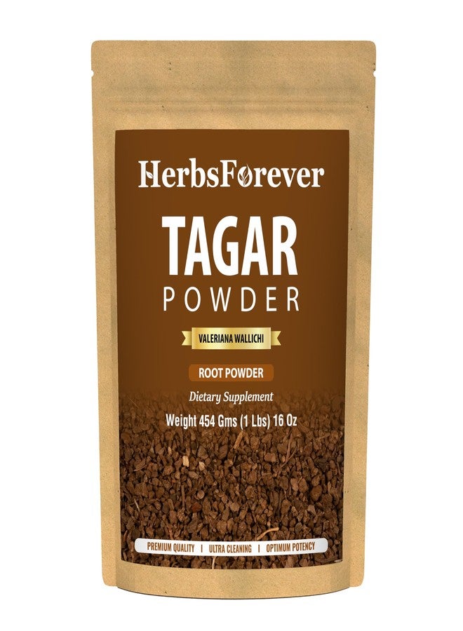 HerbsForever Tagar(Valeriana wallichii) Root Powder-Ayurvedic Herb for Sound Sleep,Stress & Relaxation,Mood Swings | Wild Harvested -Non GMO,Vegan, 2X Potency | Ultra Clean,Steam Sterilized,16oz-1LBS - Image 1